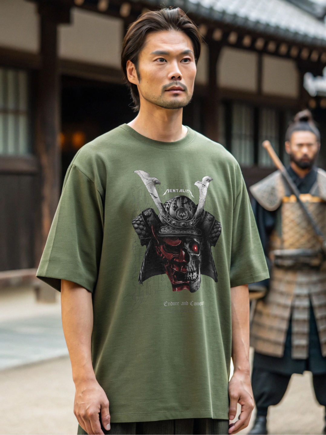 Glacier Samurai Wall Oversized T-Shirt
