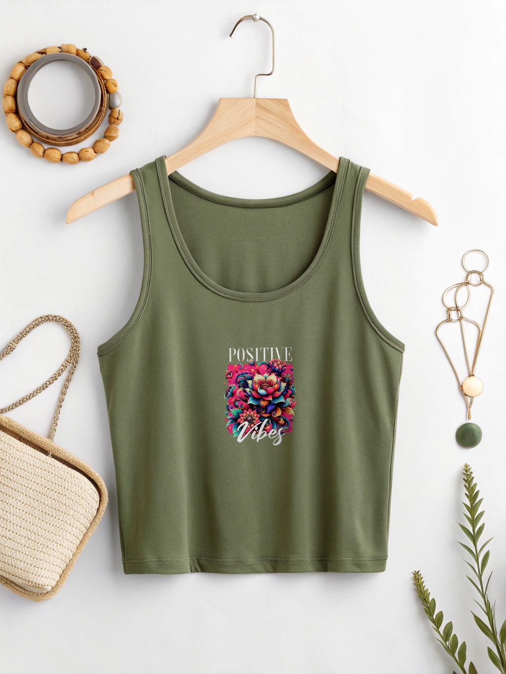 Glacier Vibes Crop Tank