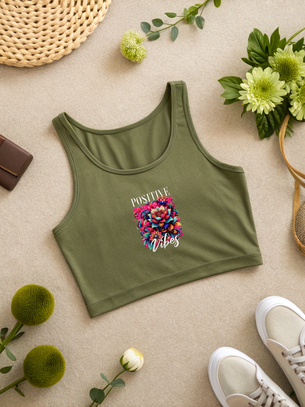 Glacier Vibes Crop Tank