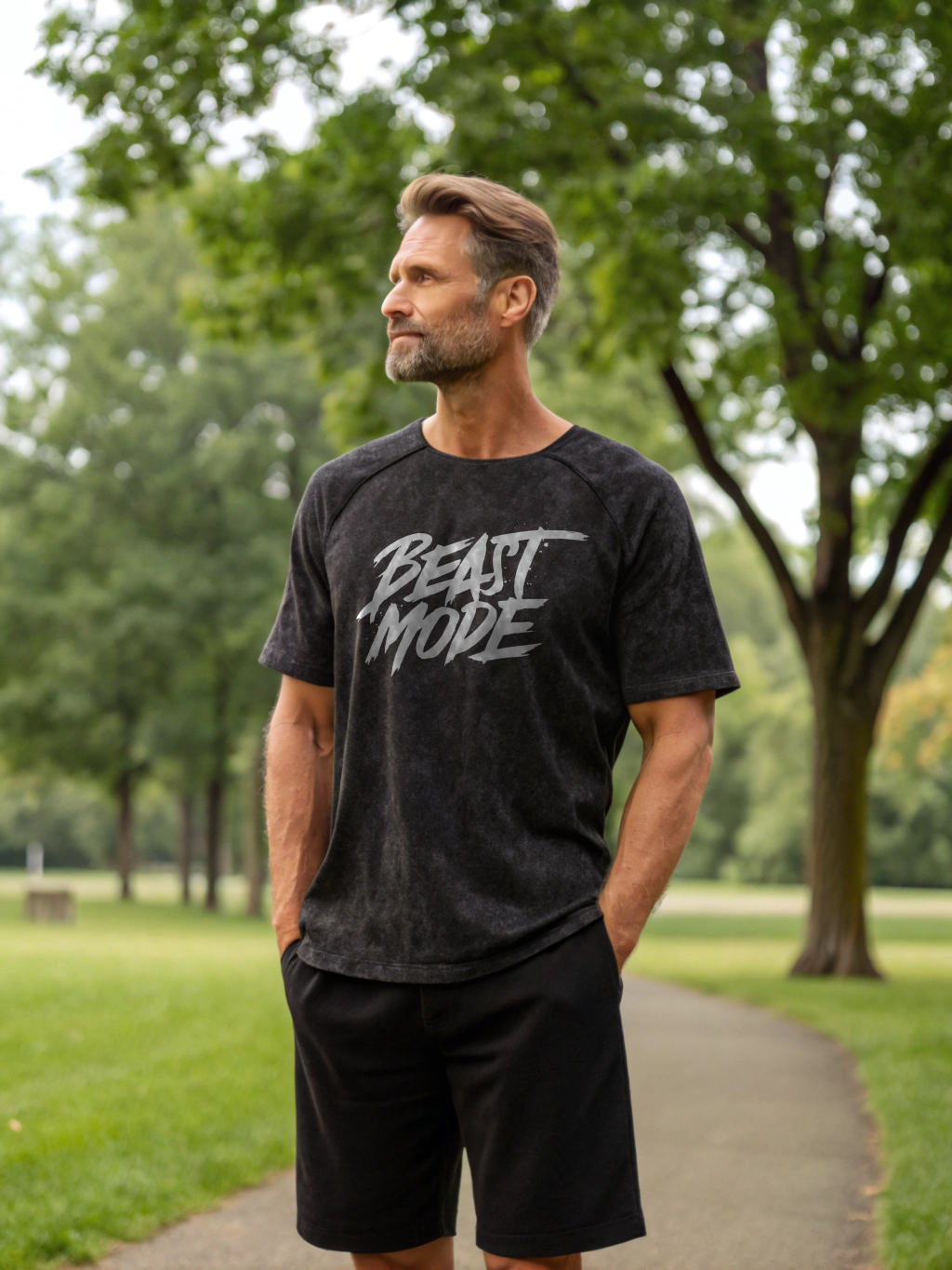 Glacier Beast Mode Oversized Tee | BSG Collection