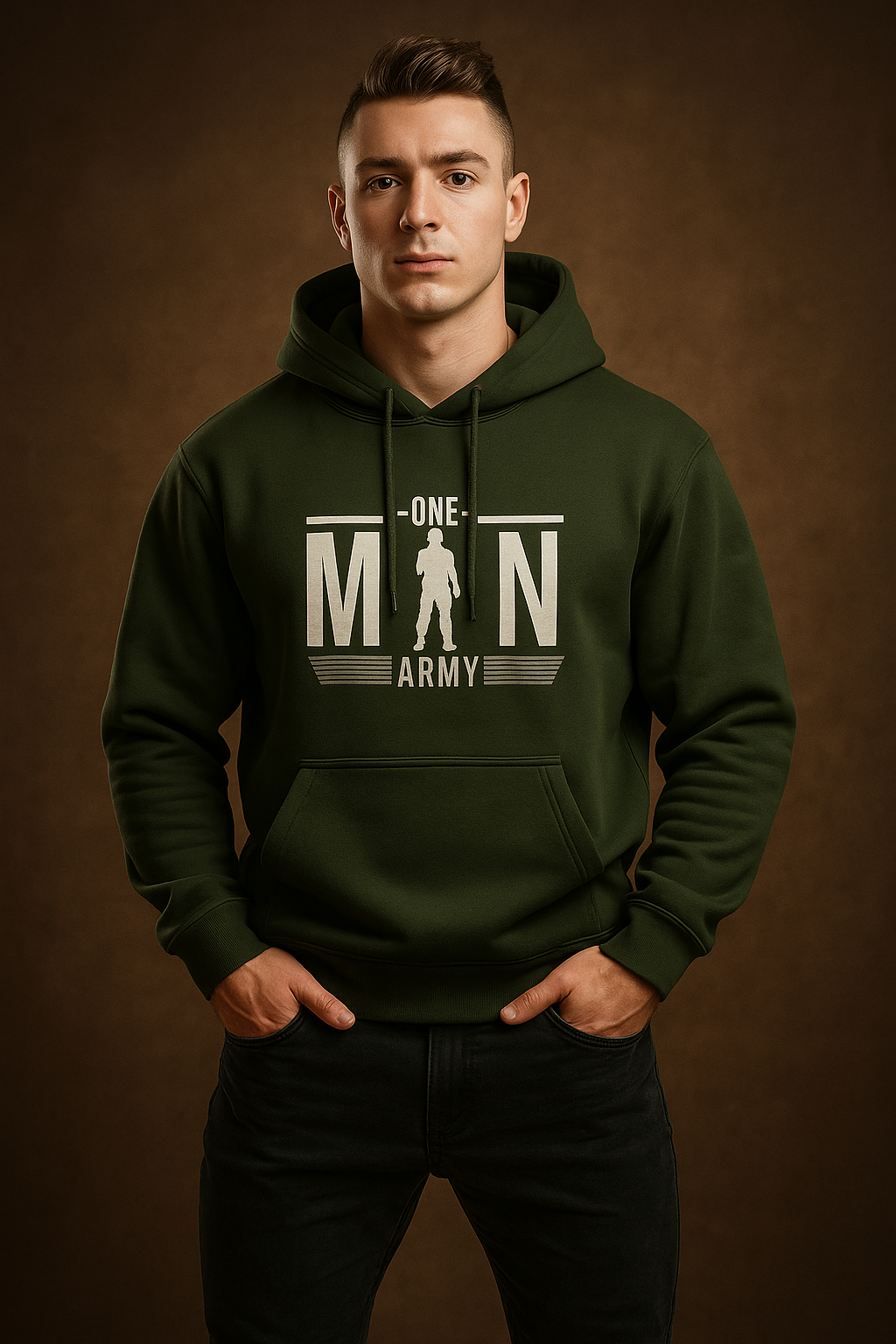 Glacier One Man Army Unisex Hoodie|The Hood Zone