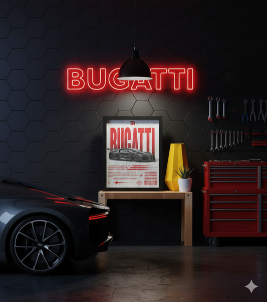 Glacier "Bugatti" Framed Poster