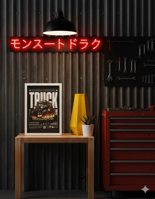 Glacier "Truck" Framed Poster