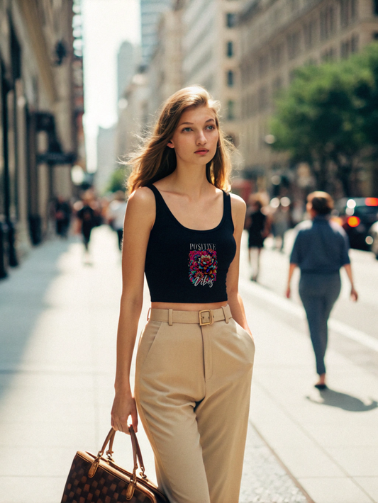 Glacier Vibes Crop Tank