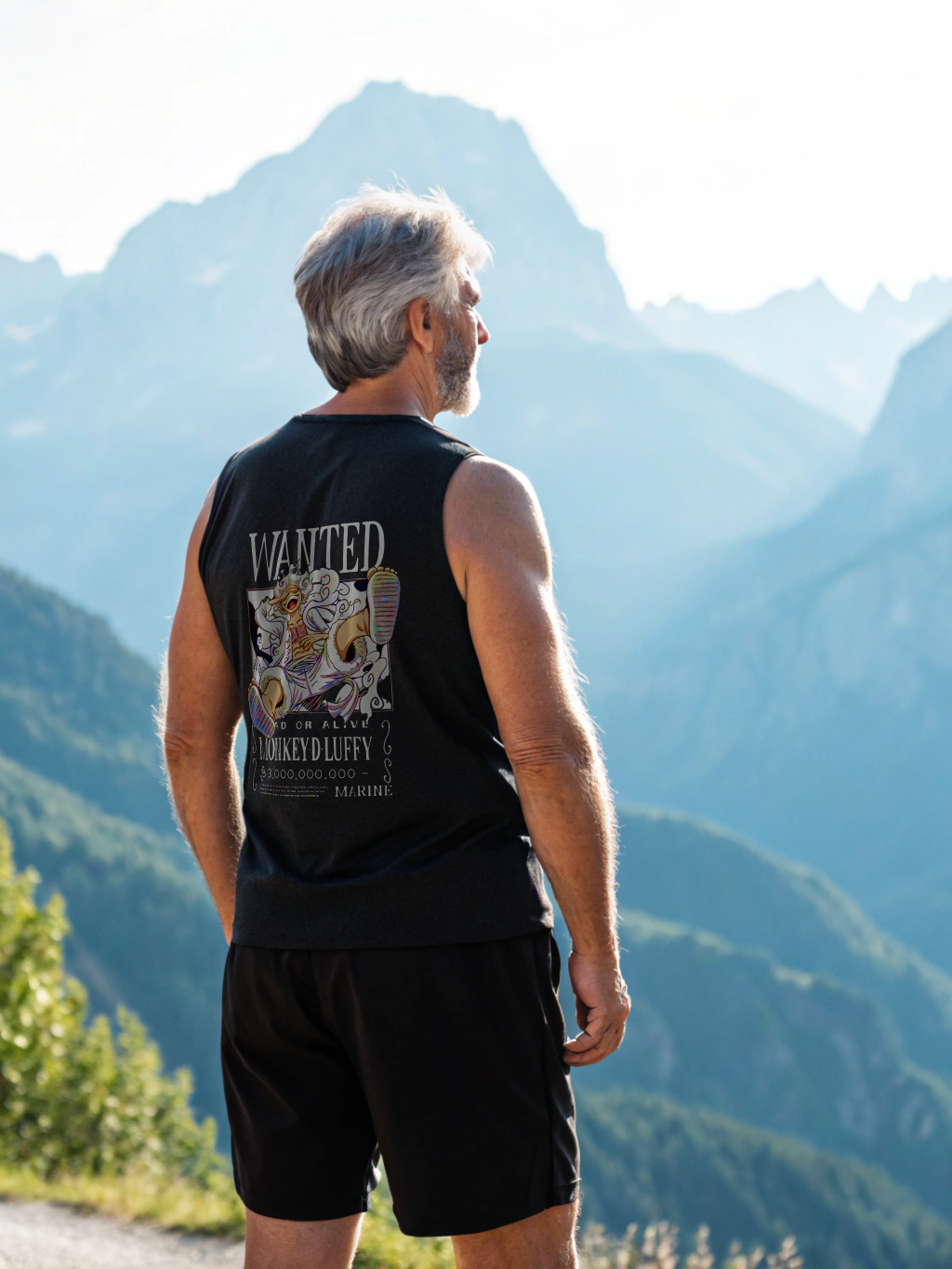 Glacier Monkey Fluffy Sleeveless T-Shirt