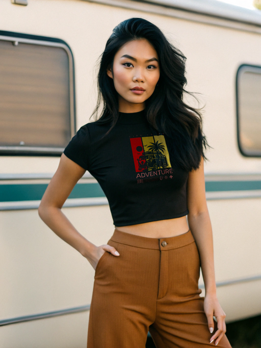 Glacier Adventure Crop Top for Women