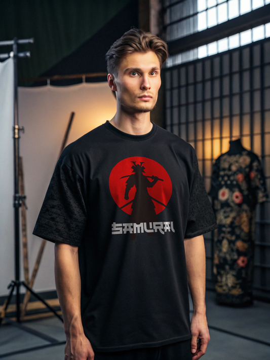 Glacier Samurai Wall Oversized T-Shirt