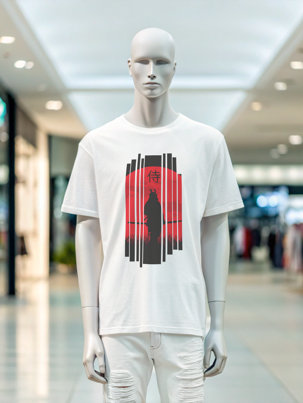 Glacier Samurai Wall Oversized T-Shirt