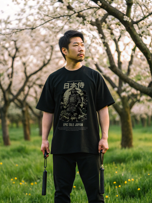 Glacier Samurai Wall Oversized T-Shirt