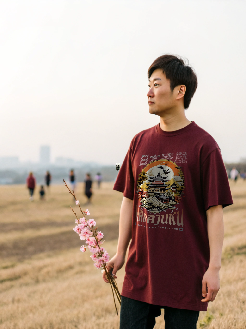 Glacier Samurai Wall Oversized T-Shirt