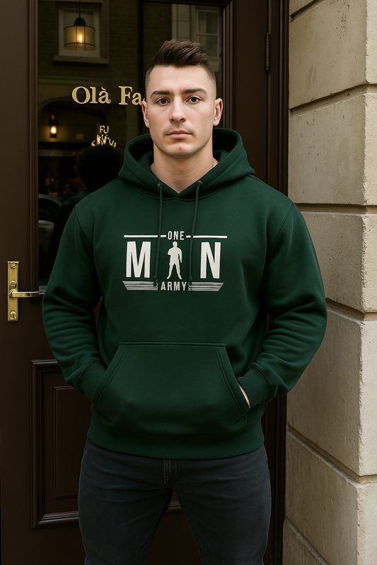 Glacier One Man Army Unisex Hoodie|The Hood Zone