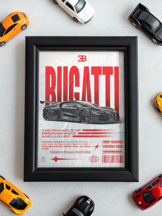 Glacier "Bugatti" Framed Poster